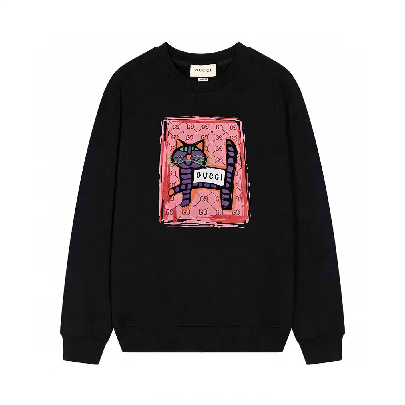 Cat Print Sweatshirt