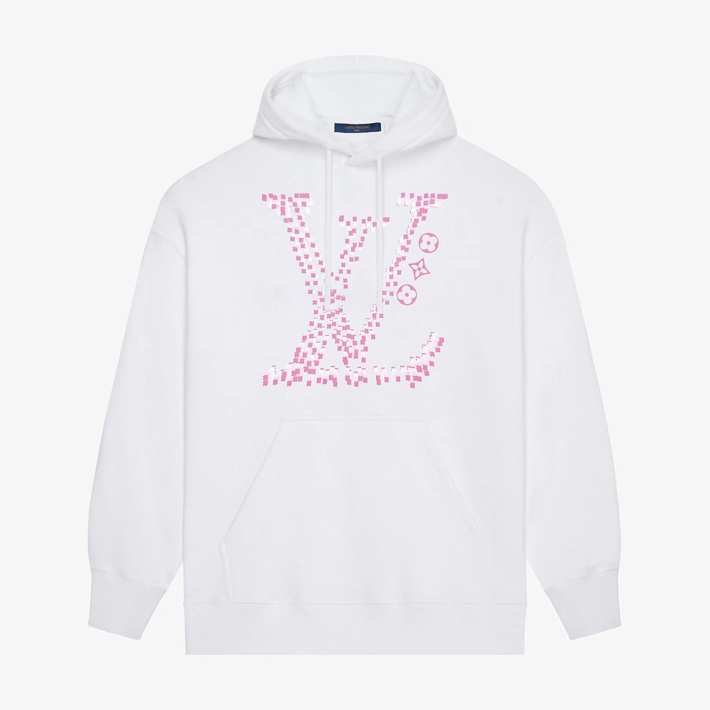 Pink Classic Letter Print Hoodie