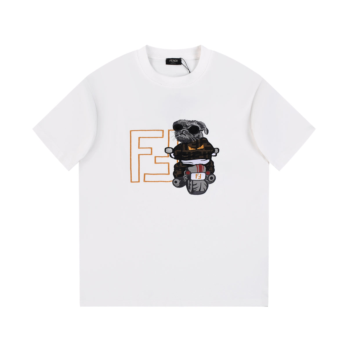 Moto Bear Printed T-Shirt