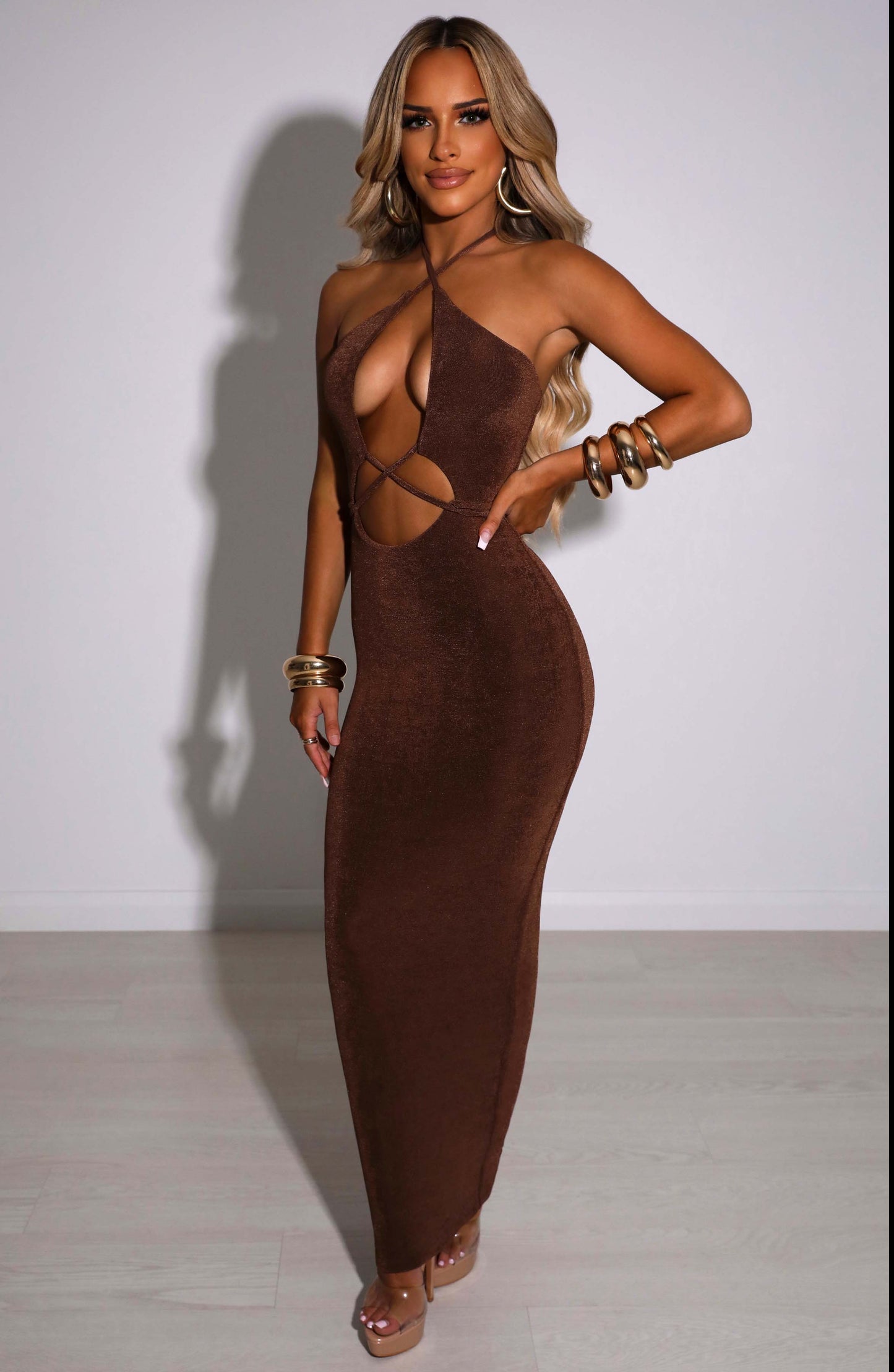 Alondra Maxi Dress - Chocolate