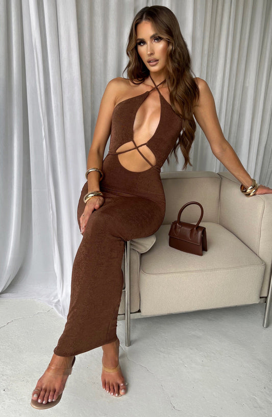 Alondra Maxi Dress - Chocolate