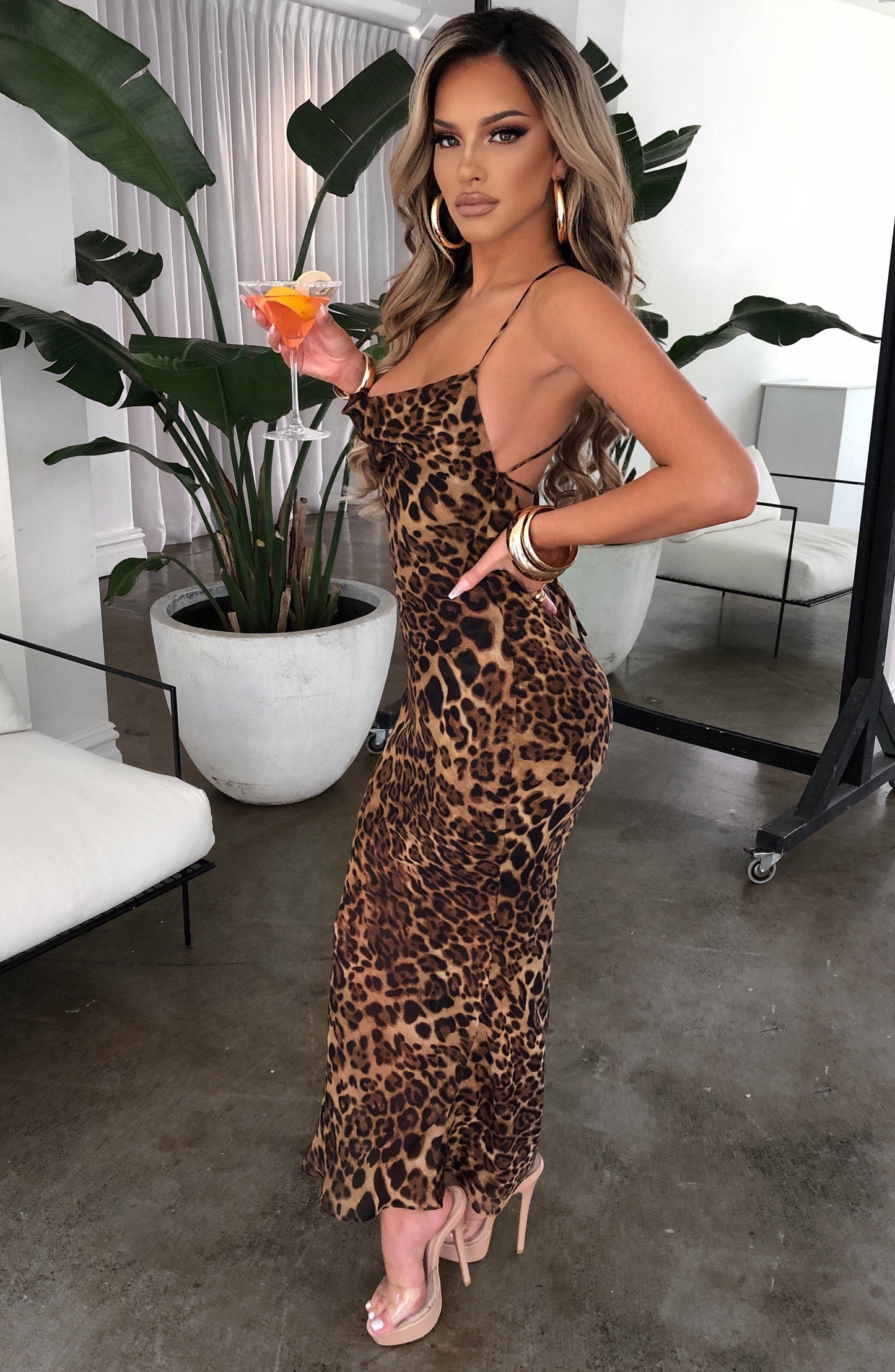 Arriella Maxi Dress - Leopard Print