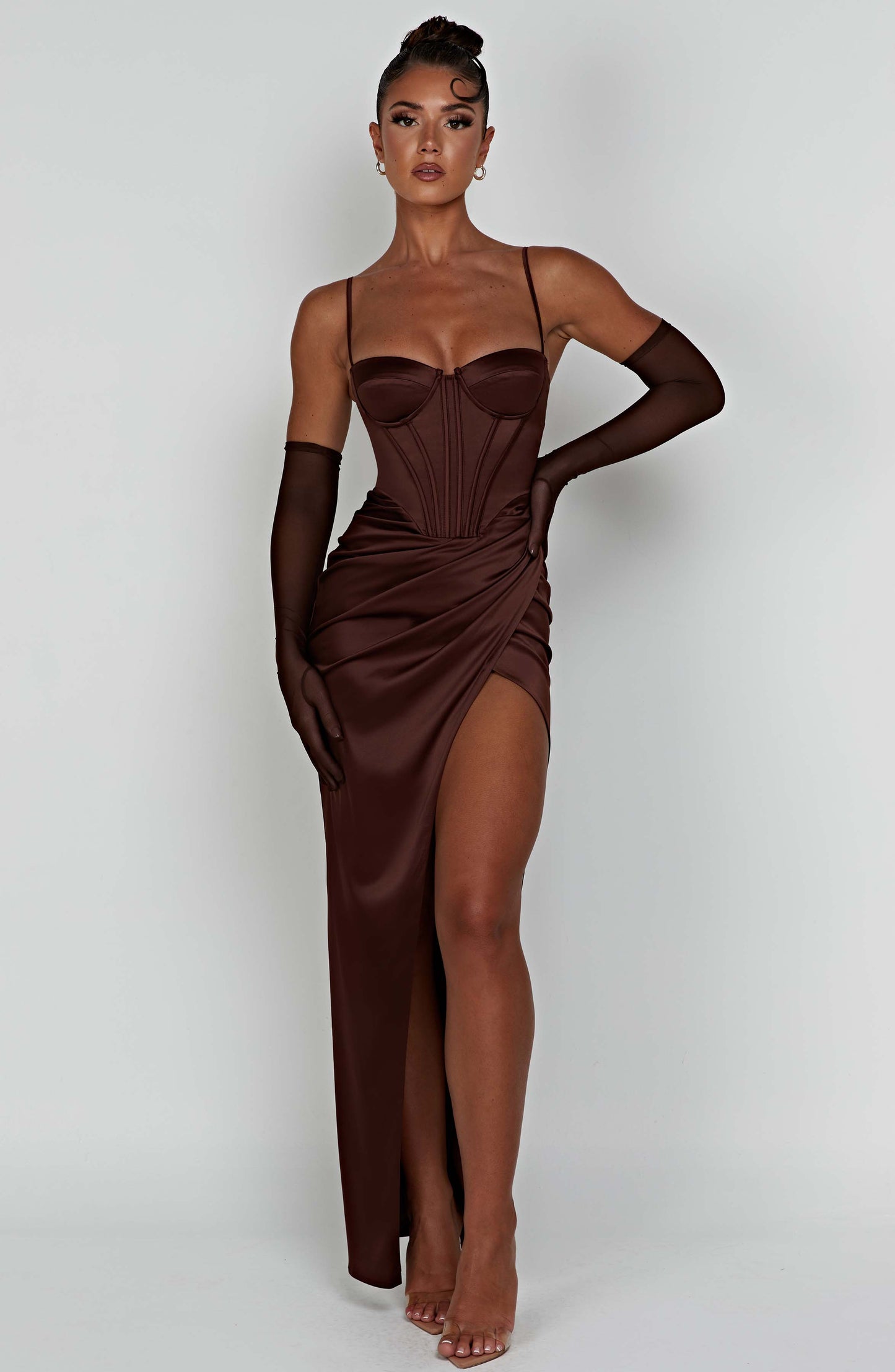 Despina Maxi Dress - Chocolate