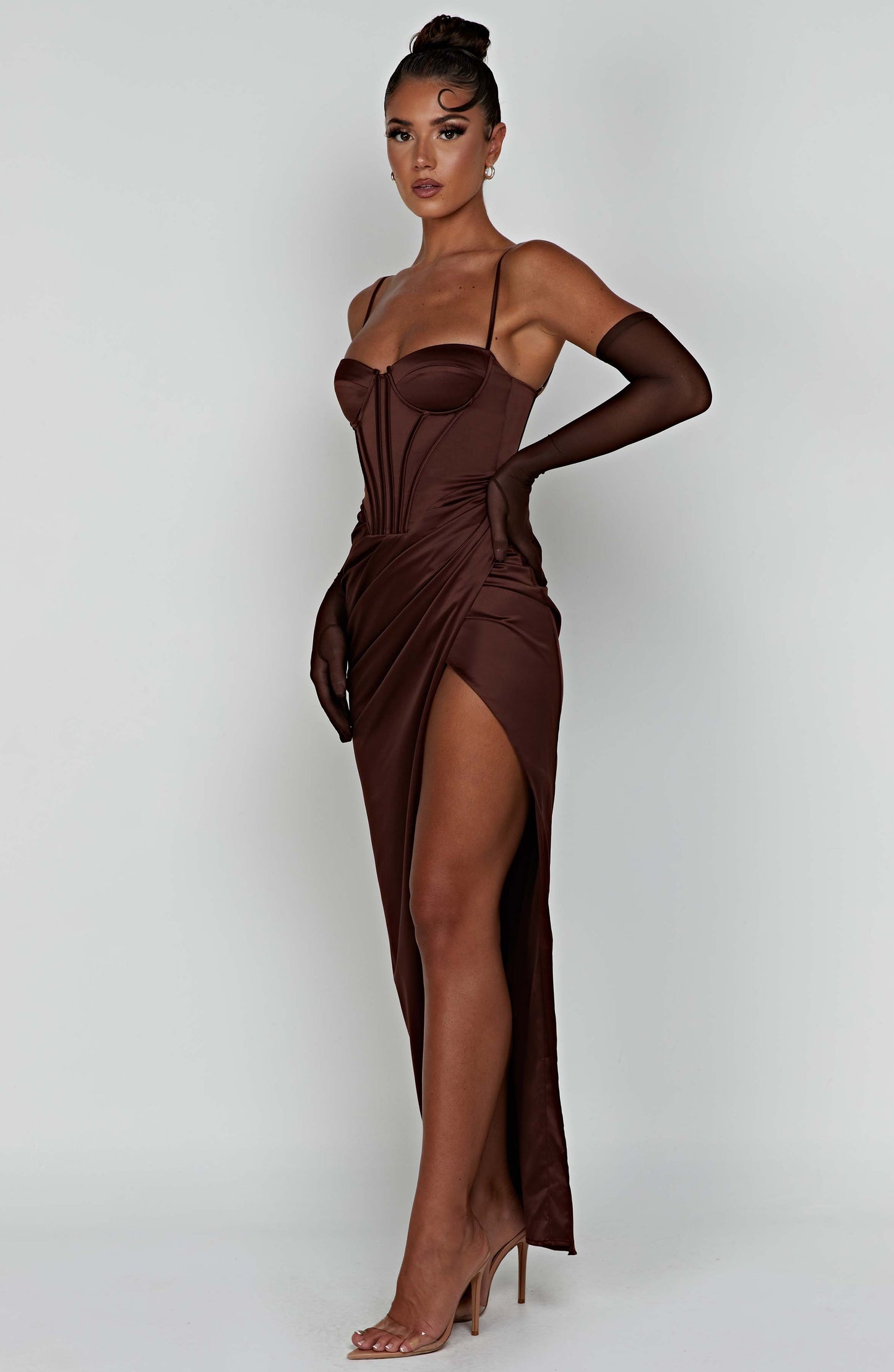 Despina Maxi Dress - Chocolate