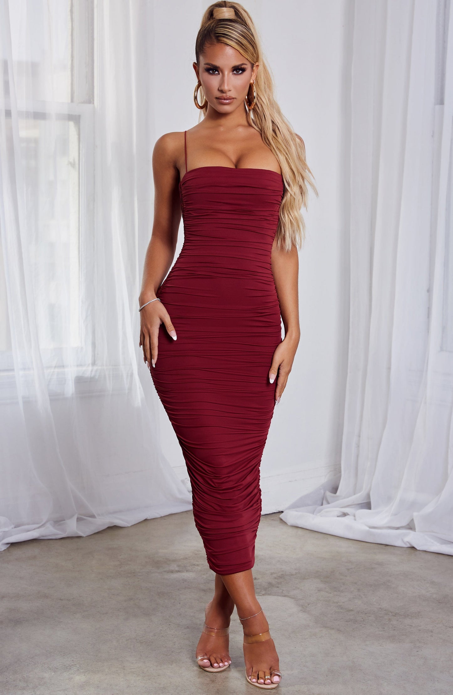 Haven Maxi Dress - Burgundy