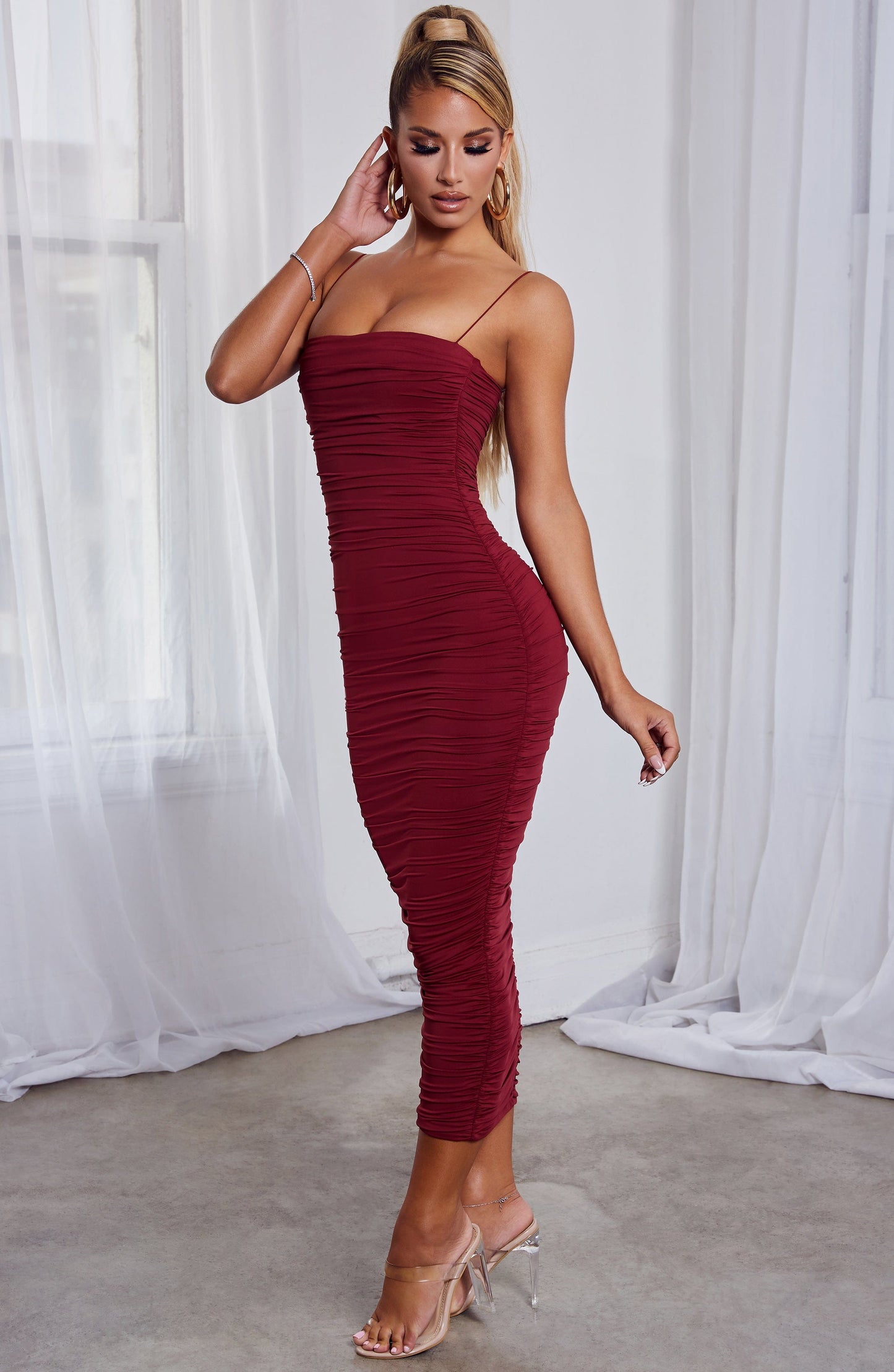 Haven Maxi Dress - Burgundy