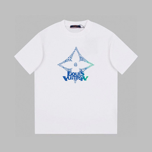 Four-pointed star print T-shirt