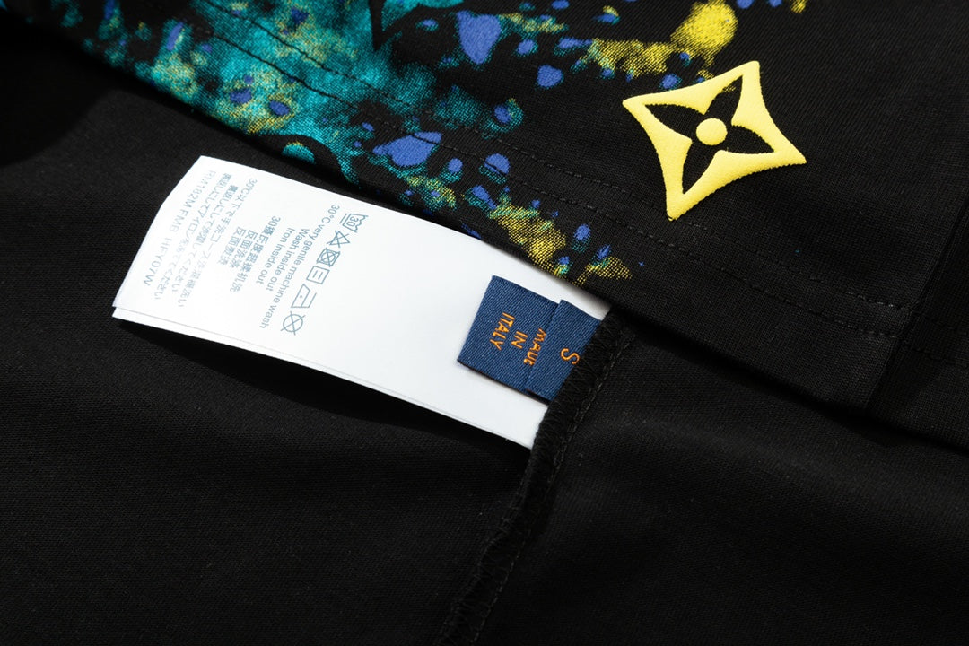 Star River Textured Printed T-Shirt