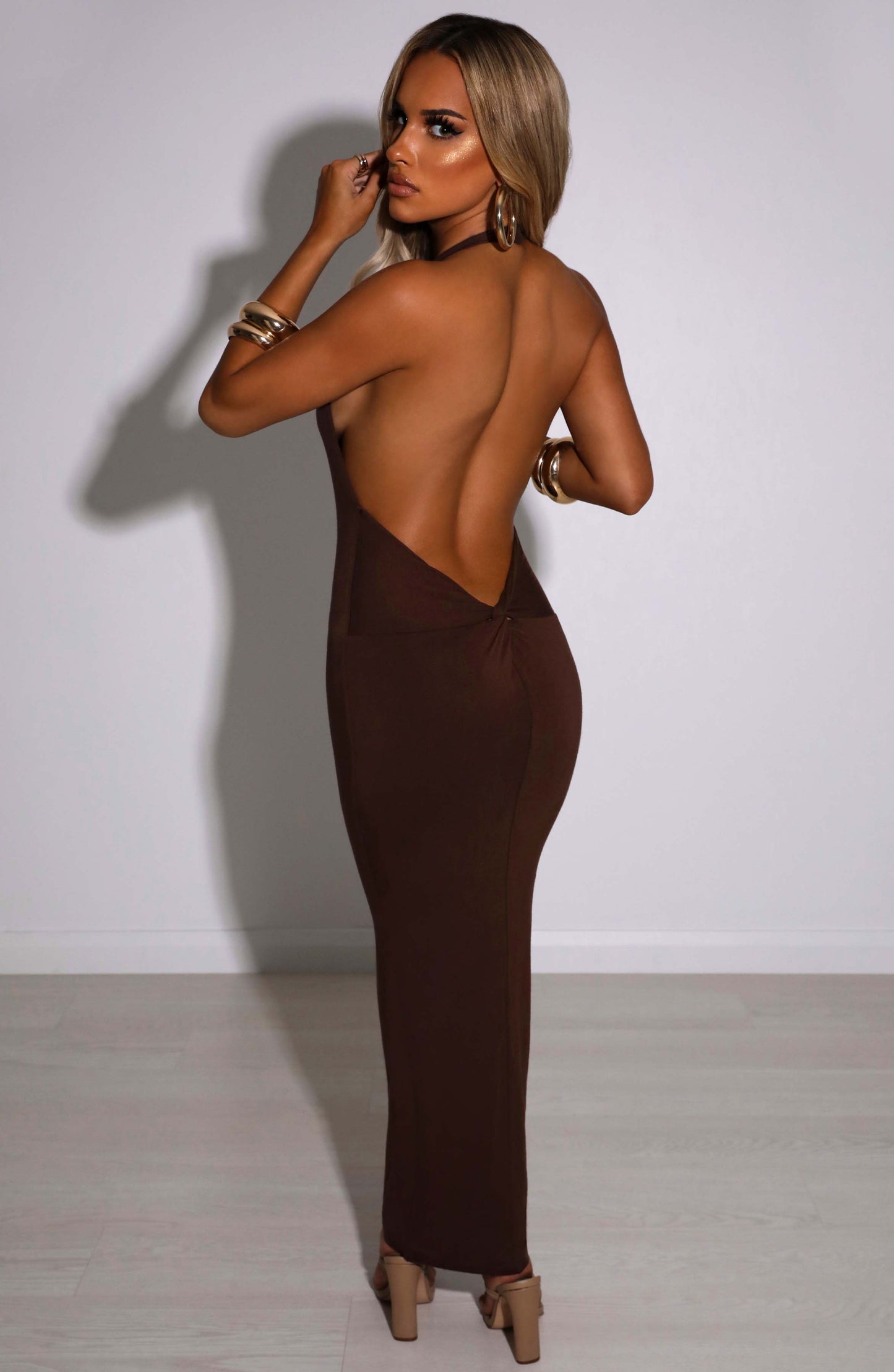 Nicollette Maxi Dress - Chocolate