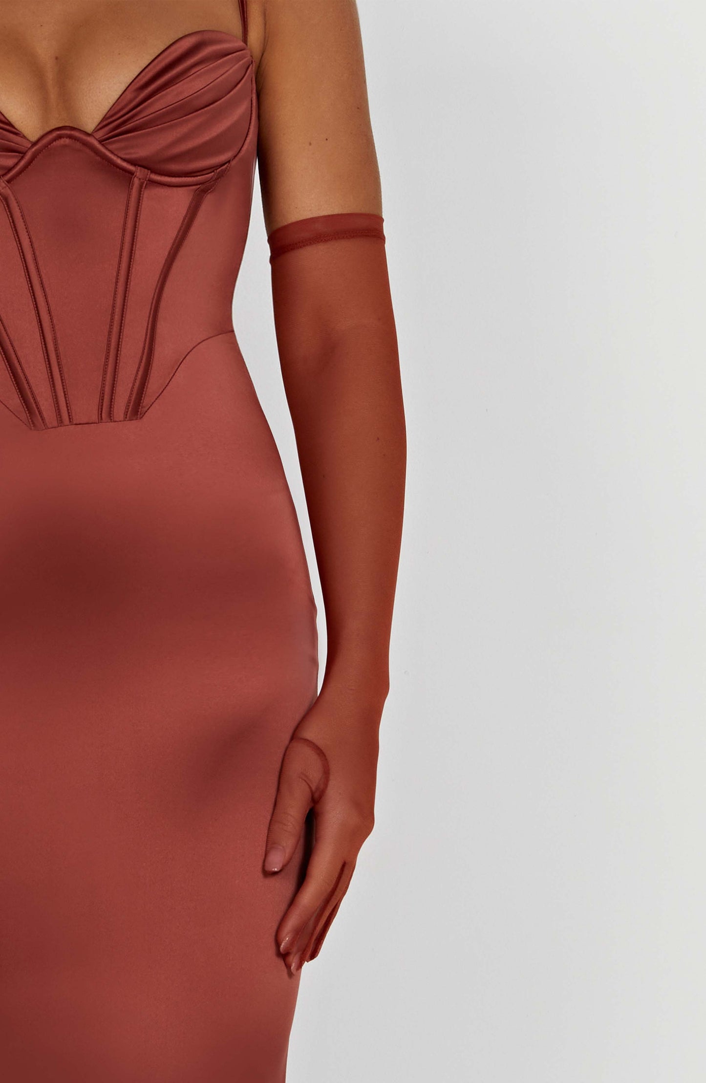 Onika Maxi Dress - Rust