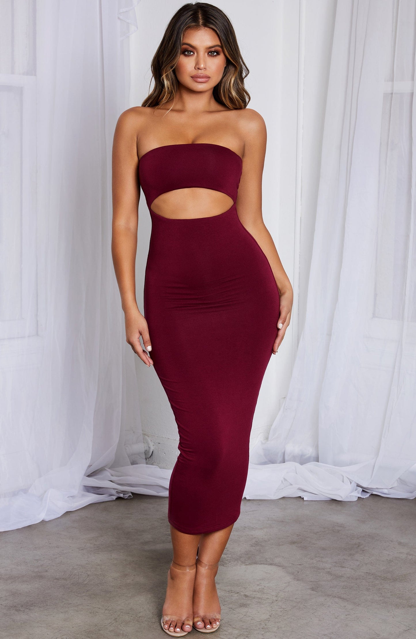 Roxi Maxi Dress - Burgundy